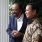 Di kediamannya, Ketua Umum Partai Gerindra sekaligus presiden terpilih Prabowo Subianto menerima kunjungan Ketua Umum Partai NasDem Surya Paloh, pada Kamis (25/4/2024) sore. (Dok. Tim Media Prabowo Subianto)