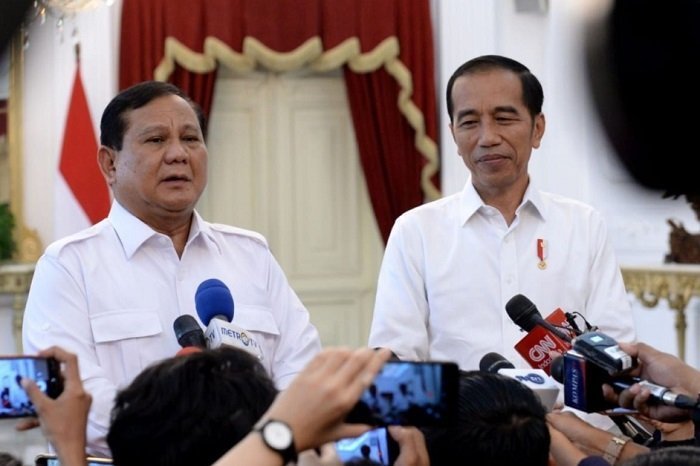 Presiden terpilih No Urut 02, Prabowo Subianto bersama Presiden Joko Widodo. (Dok. Presidenri.go.id)