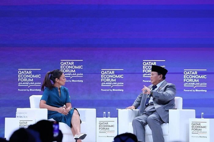 Acara Forum Ekonomi Qatar yang diadakan pada tanggal 14 hingga 16 Mei 2024 di Doha, Qatar. (Facebook.com/Prabowo Subianto)