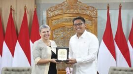 Duta Besar Australia untuk Indonesia, Penny Williams,  bertemu dengan Wakil Menteri Pertanian (Wamentan) RI Sudaryono. (Dok. Kementan)