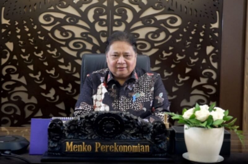 Menteri Koordinator Bidang Perekonomian Airlangga Hartarto ketika membuka secara virtual Konferensi Internasional 2024 di Jakarta, Rabu (2/10/2024). (Dok. ekon.go.id)