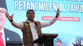 Wakil Menteri Pertanian (Wamentan), Sudaryono dalam Konsolidasi Nasional Duta Petani Milenial/Duta Petani Andalan (DPM/DPA). (Dok. Kementan)