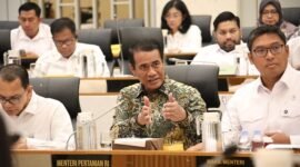 Menteri Pertanian (Mentan) Andi Amran Sulaiman dalam rapat di Gedung DPR. (Dok. Kementan)